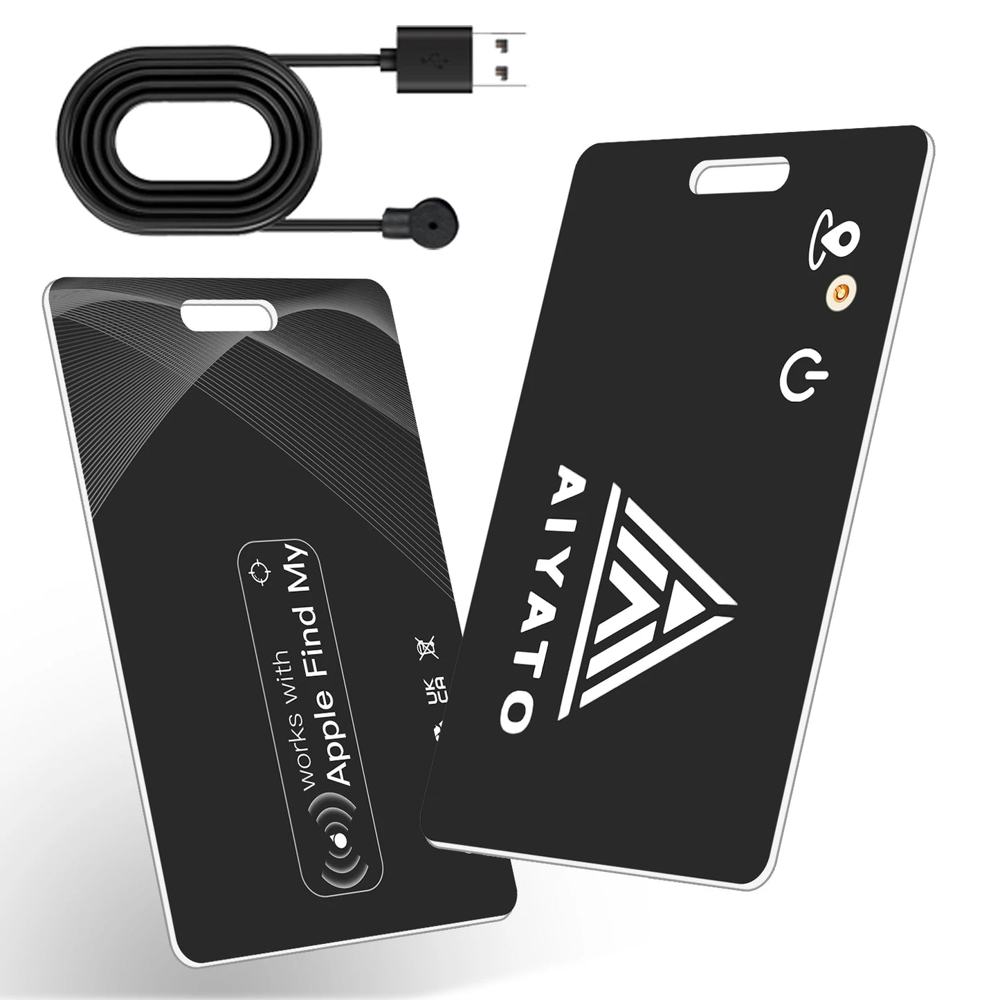 Thin Wallet Card Tracker Wireless Charging